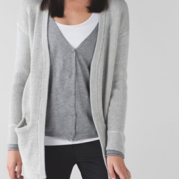 lululemon athletica Sweaters - Lululemon Vestigan Heathered Grey